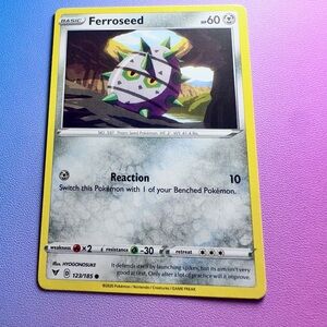 ferroseed - 123/185 (common) — pokemon: vivid voltage
